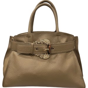 Borsa con Tracolla in ecopelle Beige